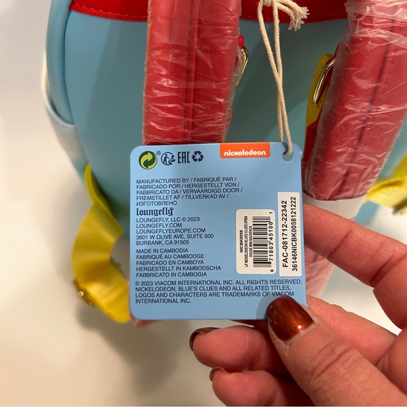 NWT Loungefly x Nickelodeon Blue's Clues Open House Mini Backpack - Picture 8 of 9